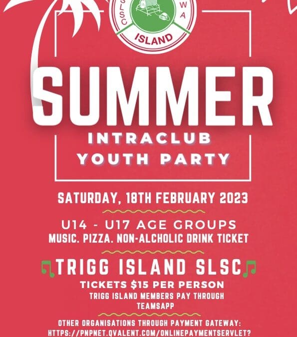 Intraclub Youth Party – Trigg Island SLSC
